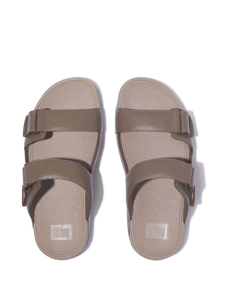 FitFlop Brown Gogh Moc Sandals In Leather - Image 3 of 4