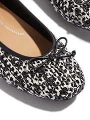 FitFlop Delicato Bow Woven Ballet Shoes - Image 5 of 5