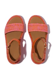 FitFlop Orange Platforms Woven Wedge Ankle Strap Sandals - Image 3 of 4