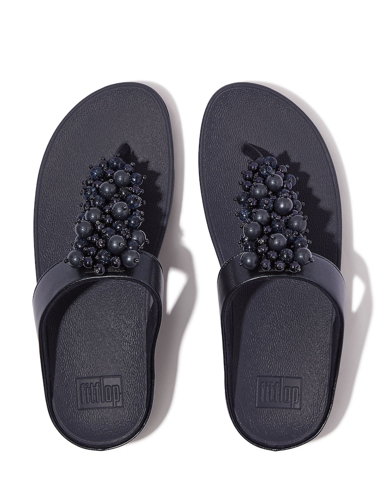 FitFlop Fino Bauble-Bead Toe-post Sandals - Image 4 of 5
