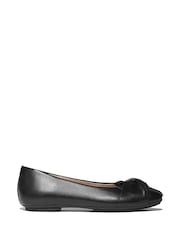 FitFlop Delicato Soft-twist Leather Ballet Black Flats - Image 2 of 5