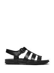 FitFlop Gracie Rubber-Buckle Leather Fisherman Sandals - Image 2 of 5