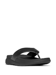 FitFlop Mens F-Mode Go Toe-Post Black Sandals - Image 3 of 5