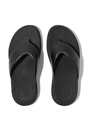 FitFlop Mens F-Mode Go Toe-Post Black Sandals - Image 4 of 5