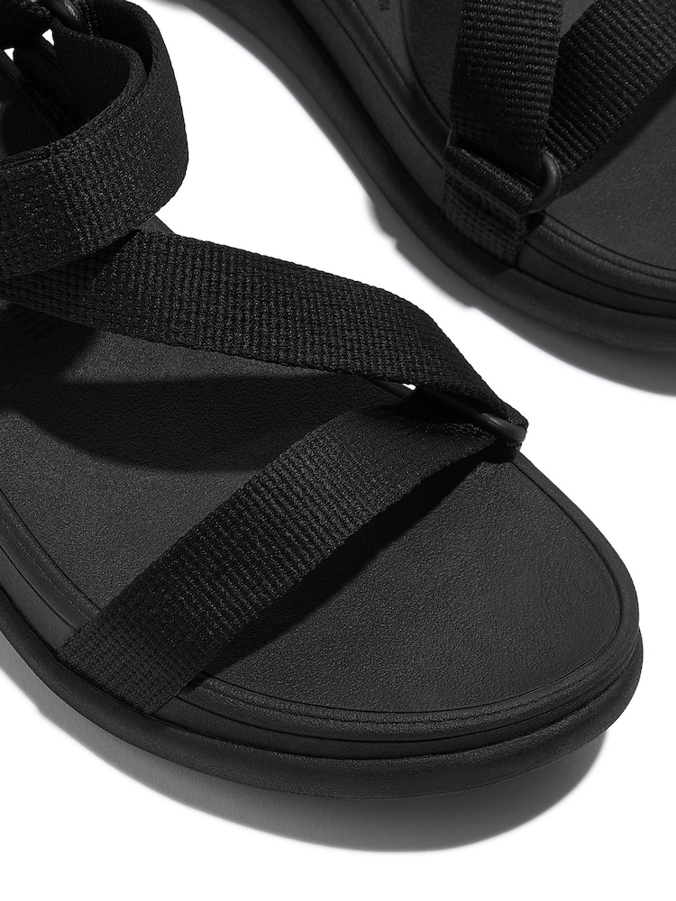 FitFlop F-mode Go Adj Webbing Flatform Z-strap Sandals - Image 4 of 5