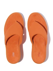 FitFlop Orange Platfforms Wedge Toe Post Sandals - Image 3 of 4