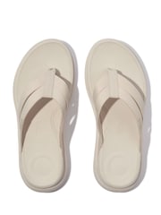 FitFlop F-Mode Go Webbing Flatform Strappy Black Flip Flops - Image 3 of 5