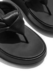FitFlop F-Mode Knot Soft-Leather Flatform Toe Post Sandals - Image 6 of 6