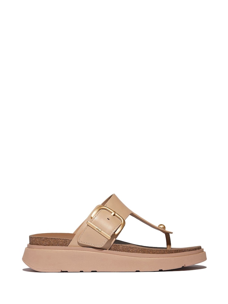 FitFlop Gen Buckle Leather Toe Post Sandals - Image 2 of 5