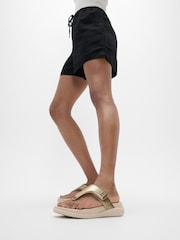 FitFlop Grey F-Mode Go Adjustable Flatform Toe Post Sandals - صورة 1 من 4