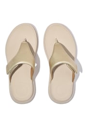FitFlop Grey F-Mode Go Adjustable Flatform Toe Post Sandals - صورة 3 من 4