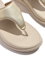 FitFlop Grey F-Mode Go Adjustable Flatform Toe Post Sandals - صورة 4 من 4
