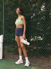 self. Lime Green Strappy Non Wire Sports Bra - Image 2 of 5