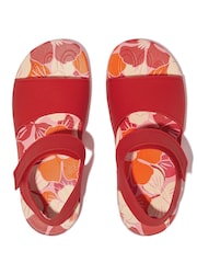 FitFlop Red Kids Junior iQushion Flowerz Sandals - Image 2 of 3
