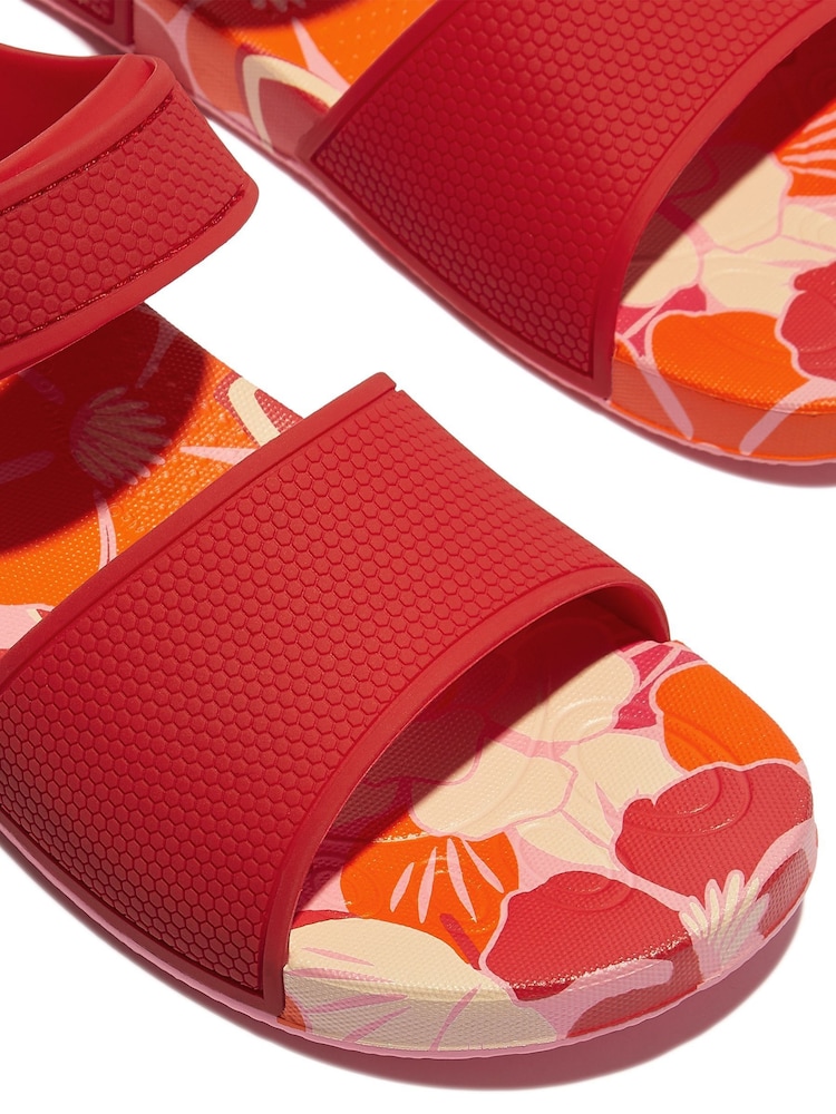 FitFlop Red Kids Junior iQushion Flowerz Sandals - Image 3 of 3