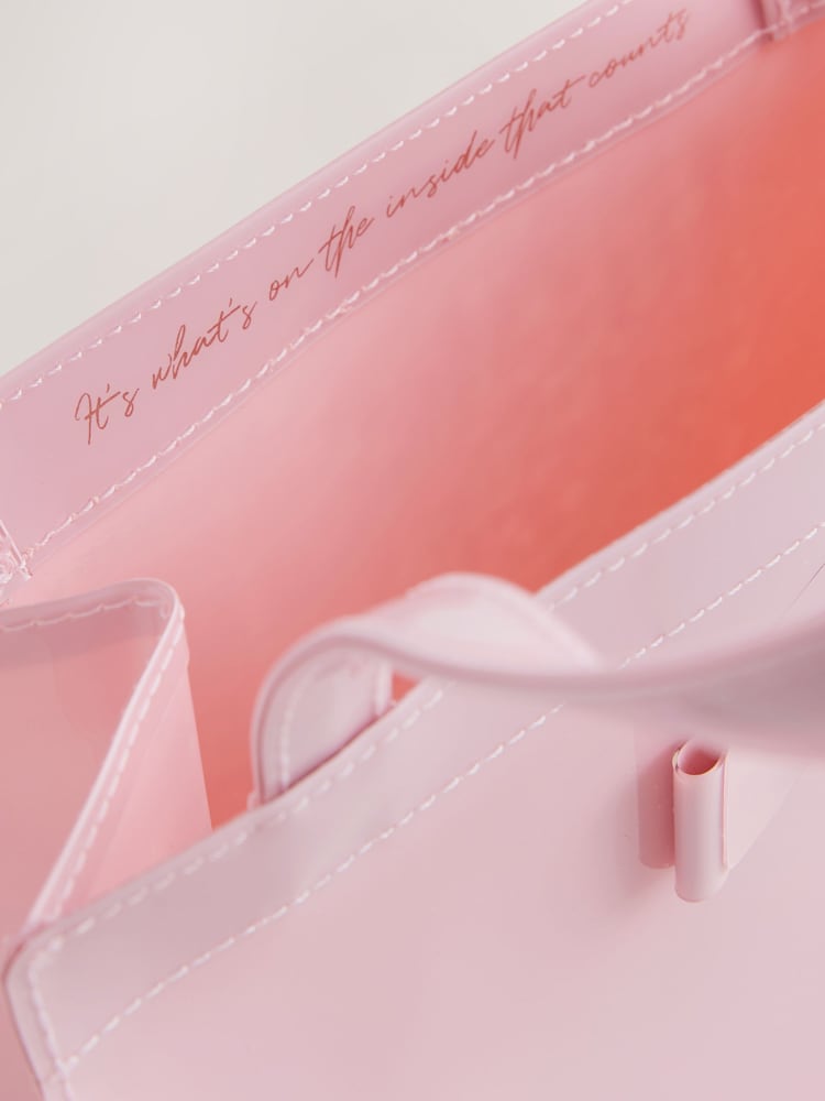 Baker by Ted Baker Girls Back to School Bow Vinyl Icon Tote Bag - Image 6 of 6