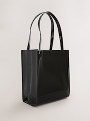 Baker by Ted Baker Girls Back to School Bow Vinyl Icon Tote Bag - Image 2 of 7