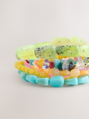 Multicoloured Beaded Stretch Bracelet - Image 3 of 4