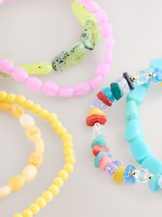 Multicoloured Beaded Stretch Bracelet - Image 4 of 4