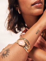 Gold Tone Cuff Bracelet - Image 1 of 4