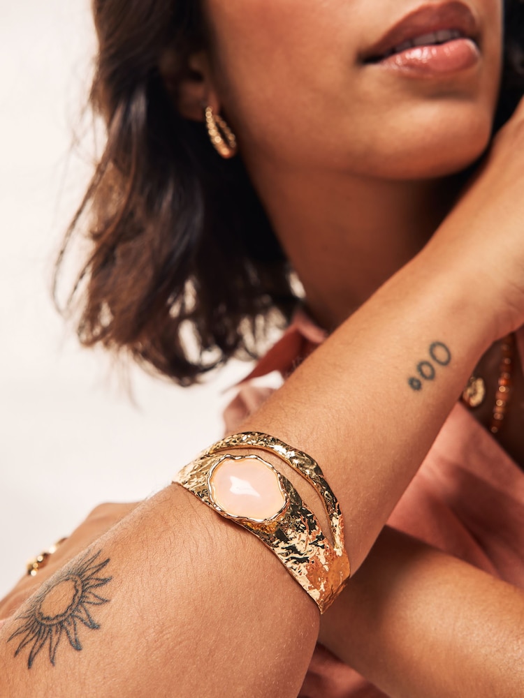 Gold Tone Cuff Bracelet - Image 1 of 4
