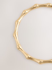 Gold Tone Bamboo Effect Bangle - Image 2 of 3