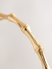 Gold Tone Bamboo Effect Bangle - Image 3 of 3