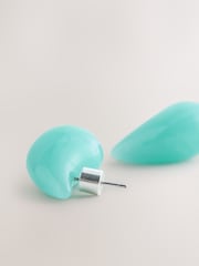 Silver Tone/Turquoise Teardrop Earrings 2 Pack - Image 5 of 5
