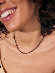 Brown Semi Precious Mini Beaded Necklace - Image 2 of 3