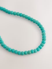 Turquoise Blue Mini Beaded Necklace - Image 5 of 6