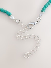 Turquoise Blue Mini Beaded Necklace - Image 6 of 6