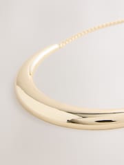 Gold Tone Statement Torque Necklace - Image 5 of 6
