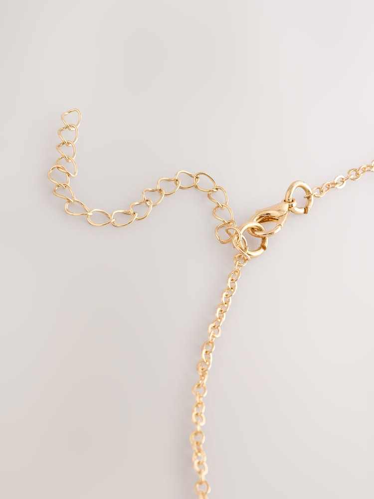 Grey/Gold Tone Long Rope Necklace - Image 2 of 3