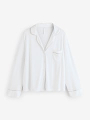 Jim Jam the Label Traditional White Pyjamas Set - Image 2 of 3