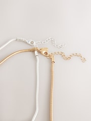 Gold Tone/Silver Tone Torque Necklaces 2 Pack - Image 2 of 3