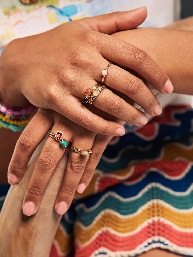 Gold Tone Stacking Rings Multipack - Image 1 of 2