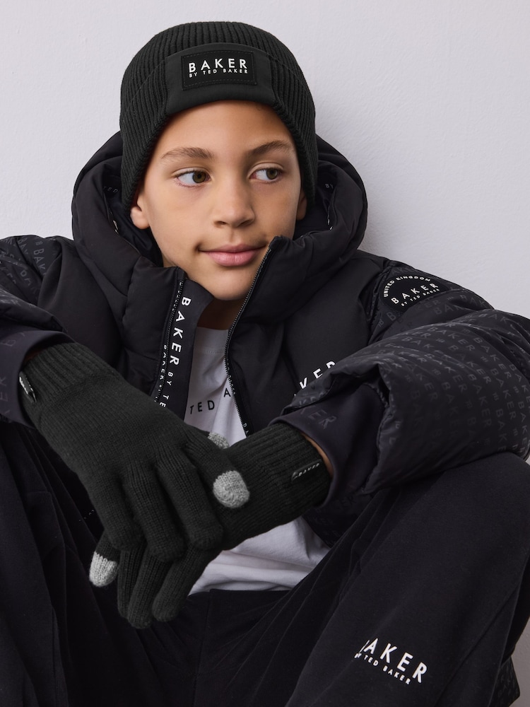Baker by Ted Baker Boys Beanie and Gloves Set - Image 6 of 6 Baker by Ted Baker Boys Beanie and Gloves Set - Image 6 of 6