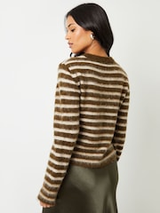 Threadbare Cream Brushed Knitted Jumper - Image 3 of 4