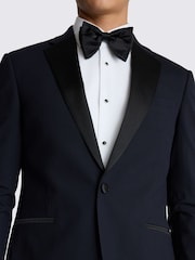 MOSS Blue Slim Fit Midnight Jacket - Image 3 of 5