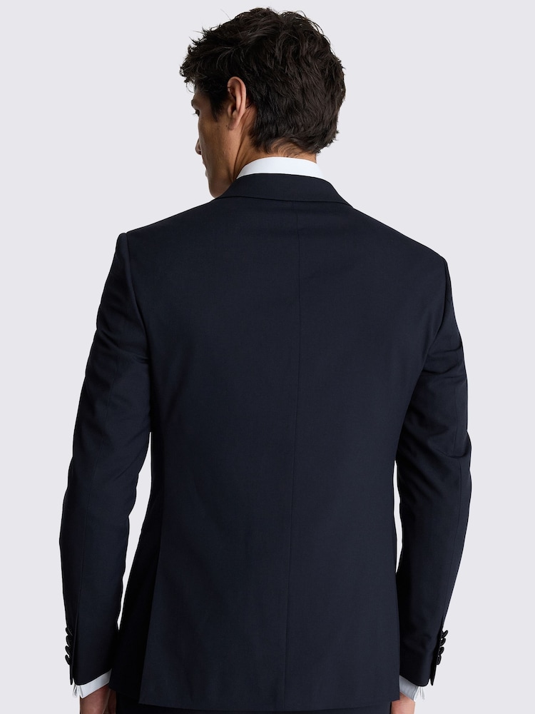MOSS Blue Slim Fit Midnight Jacket - Image 4 of 5