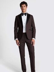 MOSS Red Slim Fit Claret Jacket - Image 2 of 5
