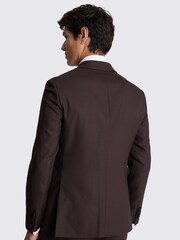 MOSS Red Slim Fit Claret Jacket - Image 4 of 5
