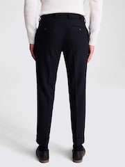 MOSS Blue Tailored Fit Flannel Trousers - Image 2 of 5