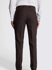 MOSS Red Slim Fit Claret Dress Trousers - Image 2 of 4