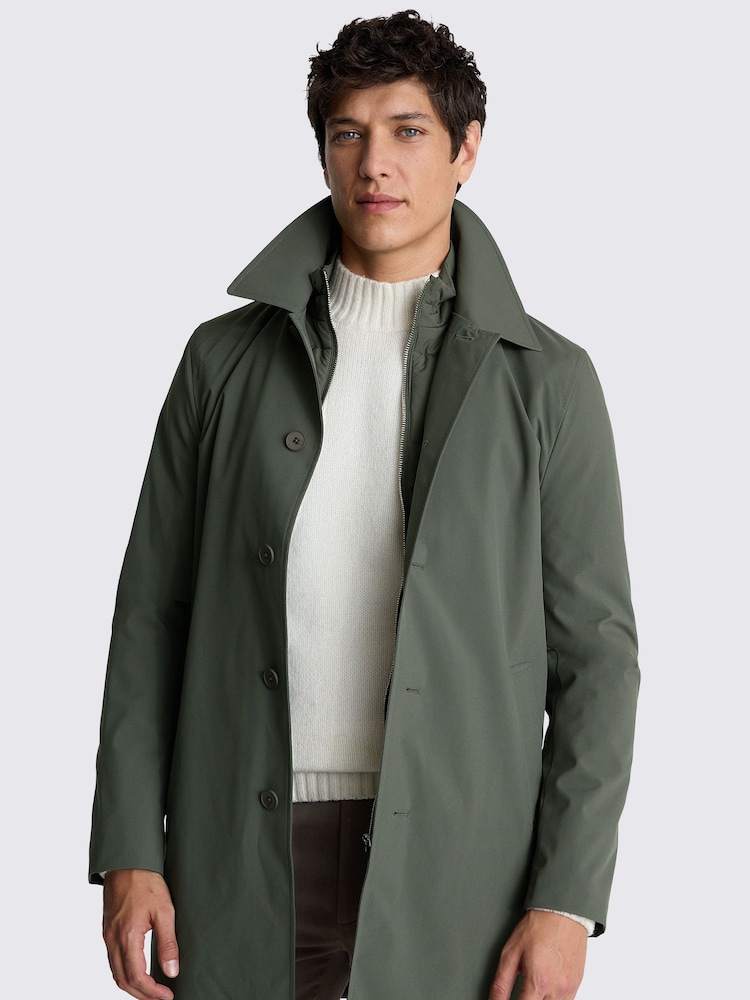 MOSS Green Car Coat With Gilet - Image 1 of 5