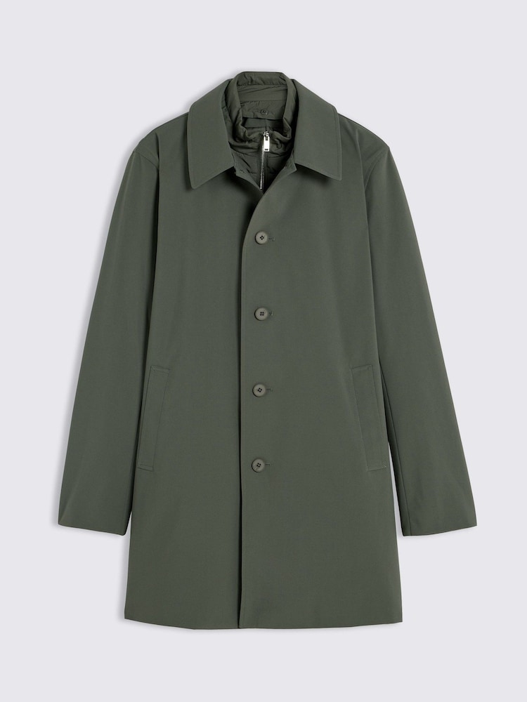 MOSS Green Car Coat With Gilet - Image 5 of 5