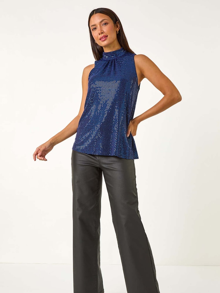 Roman – schimmerndes Neckholder-Stretch-Top - Bild 6 von 6 Roman – schimmerndes Neckholder-Stretch-Top - Bild 6 von 6