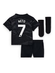 Nike Black Infants Chelsea Third Stadium Kit 2024-25 Neto 7 - Image 3 of 3
