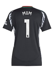adidas Black Womens Arsenal Away Shirt 2024-25 Mum 1 - Image 3 of 3