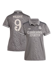 adidas Womens Real Madrid Third Shirt 2024-25 Mbappe 9 - Image 1 of 3